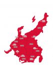 中部地方10県の地図イラストを無料ダウンロード 中部地方10県の地図イラストを無料ダウンロード