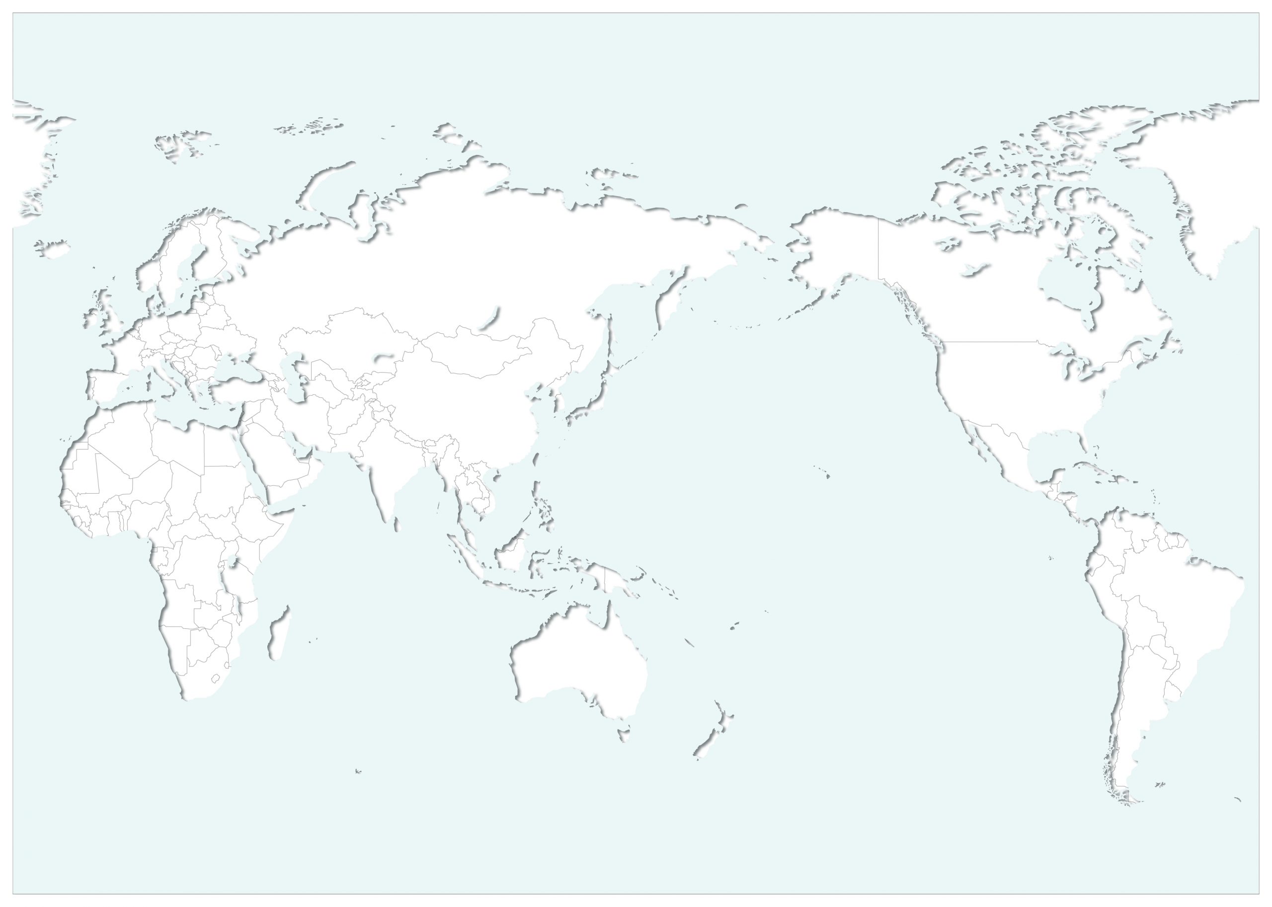 世界地図 塗り絵