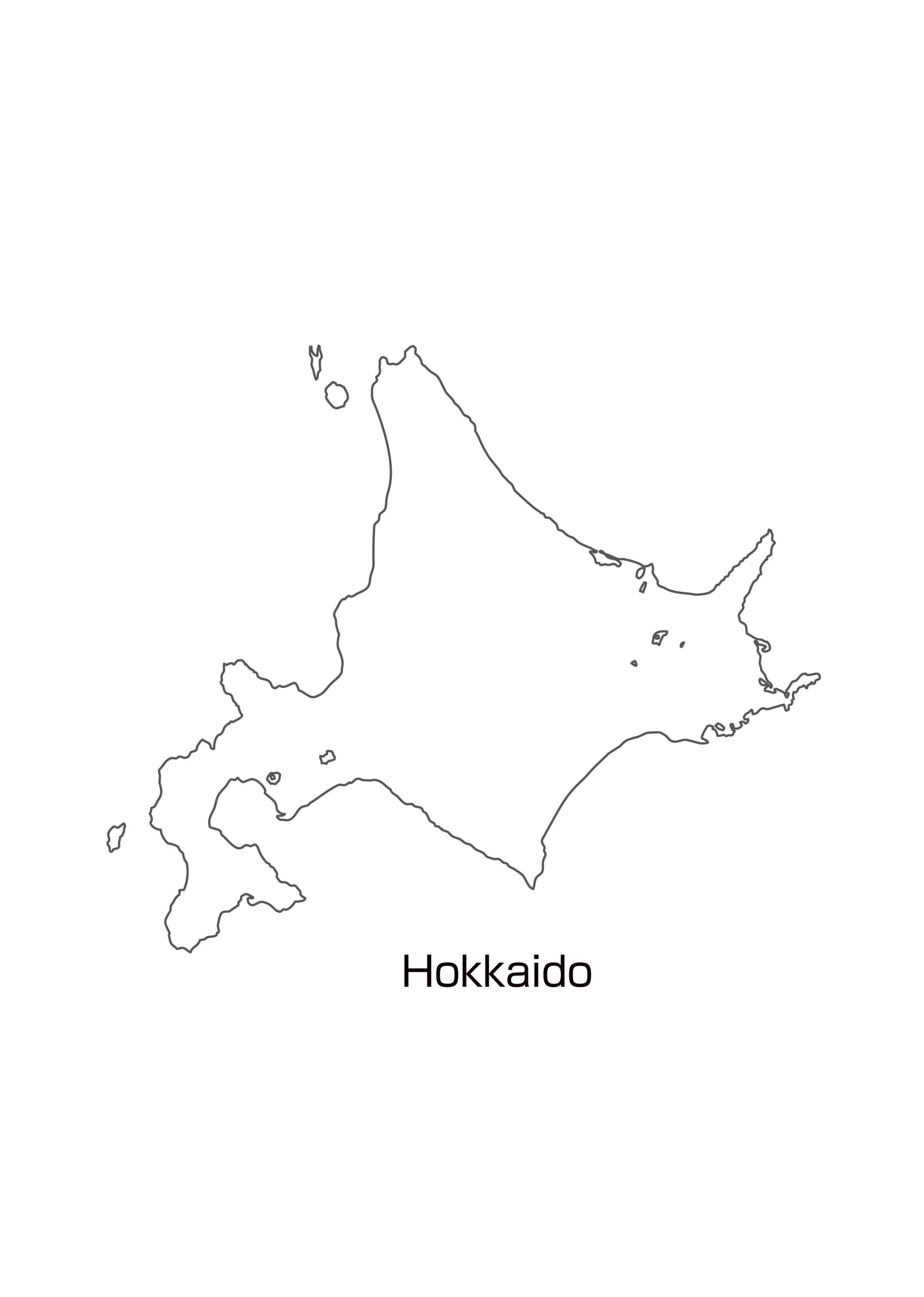 北海道地方の地図イラスト無料素材集