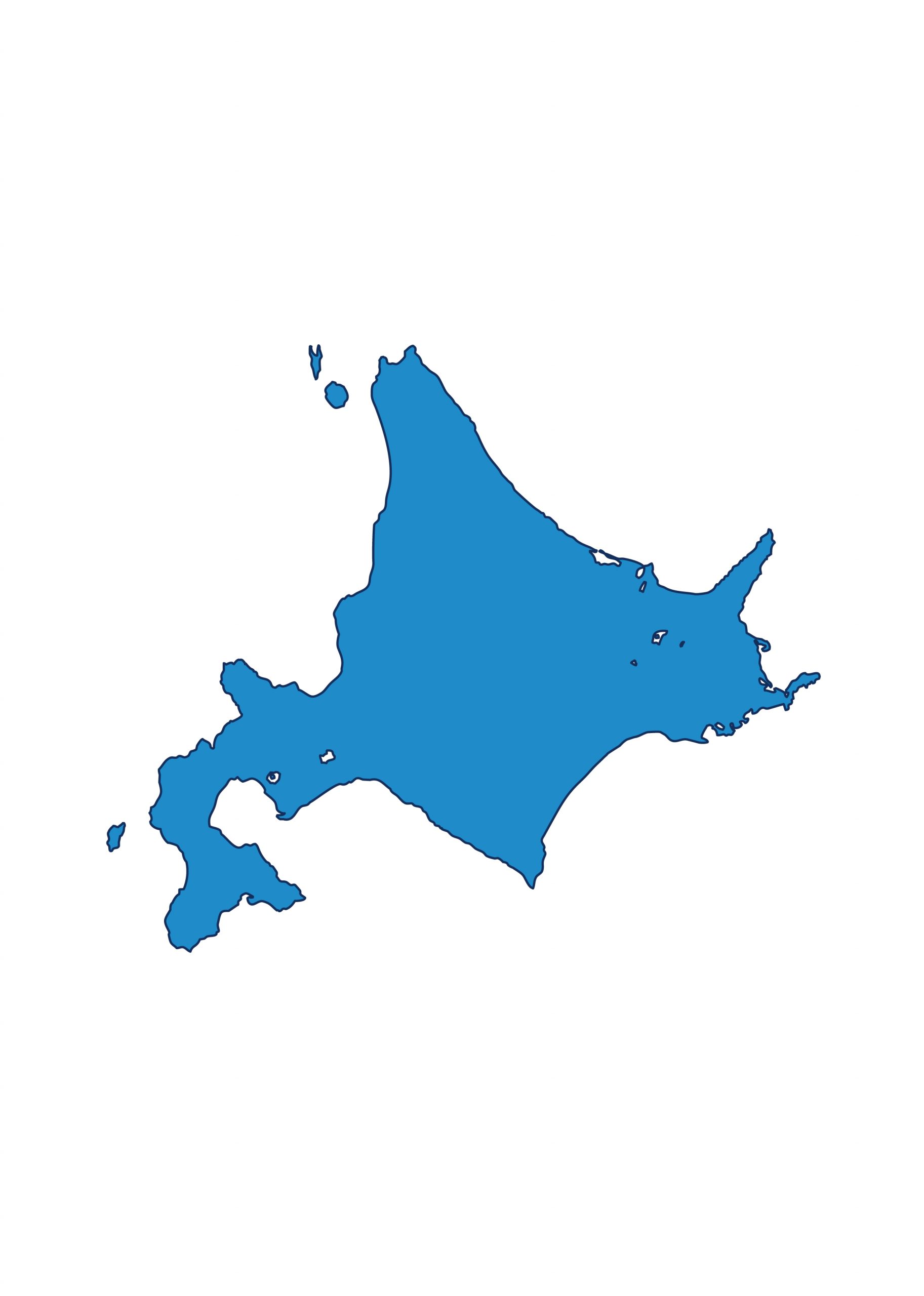 北海道地方の地図イラスト無料素材集