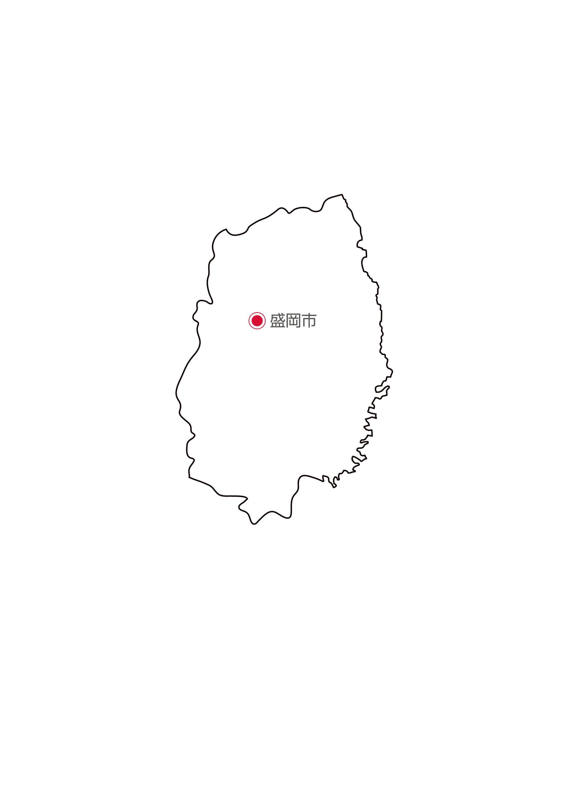 岩手県の地図イラスト フリー素材 を無料ダウンロード