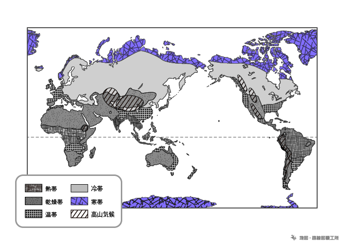 「寒帯気候」の地域