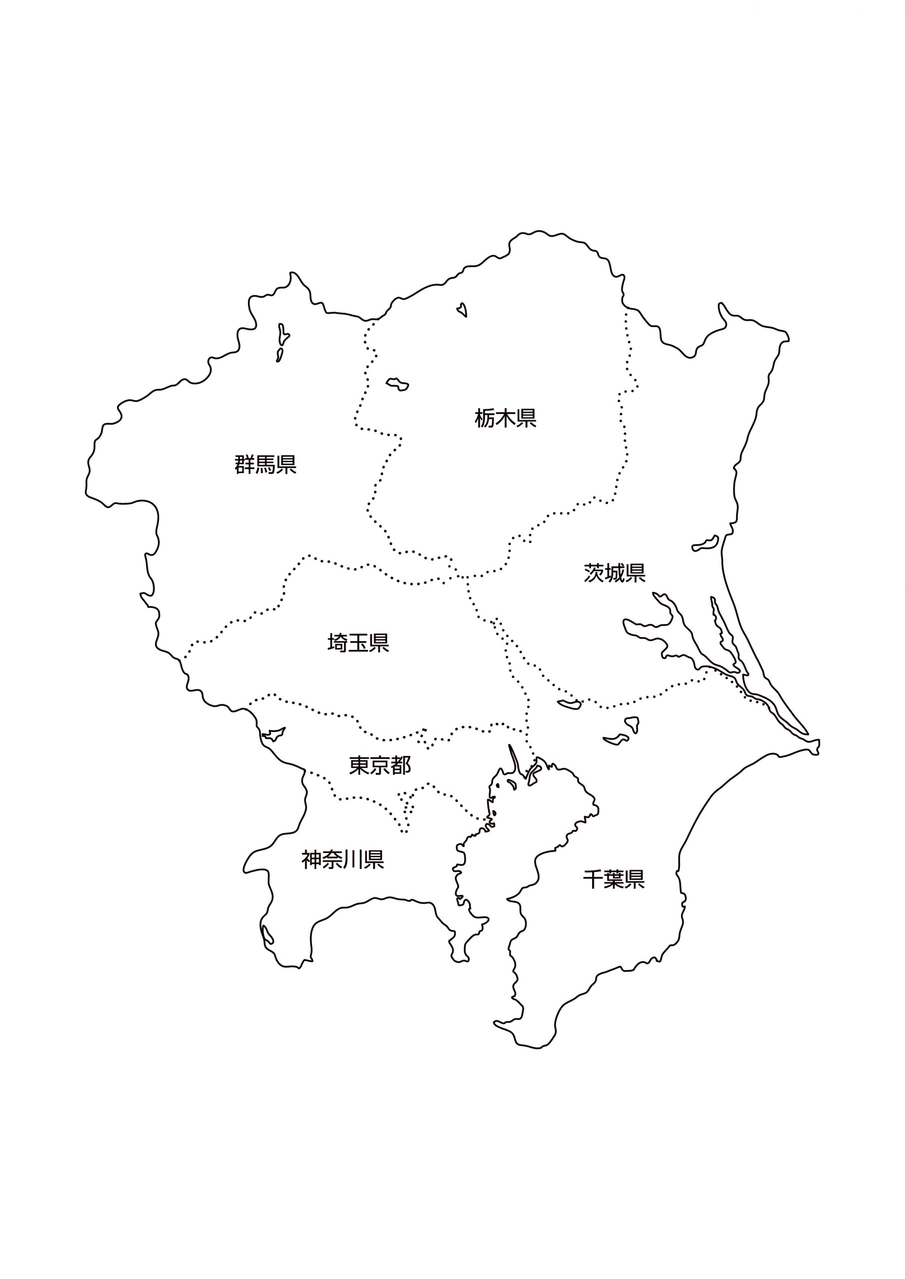 関東 地図 フリー