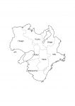 近畿地方2府4県の地図イラストを無料ダウンロード