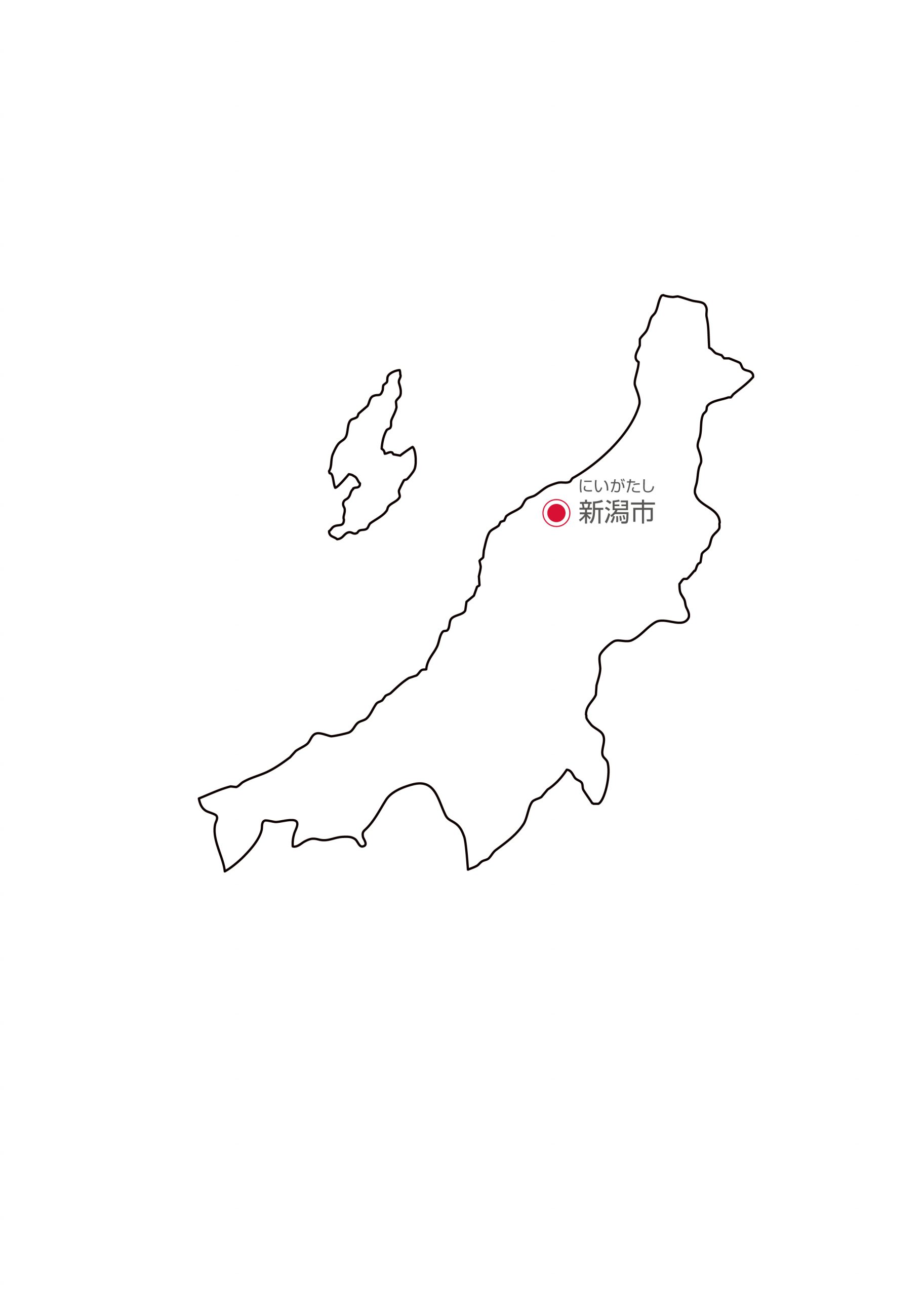 新潟県の地図イラスト フリー素材 を無料ダウンロード