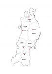 東北地方6県の地図イラストを無料ダウンロード 東北地方6県の地図イラストを無料ダウンロード