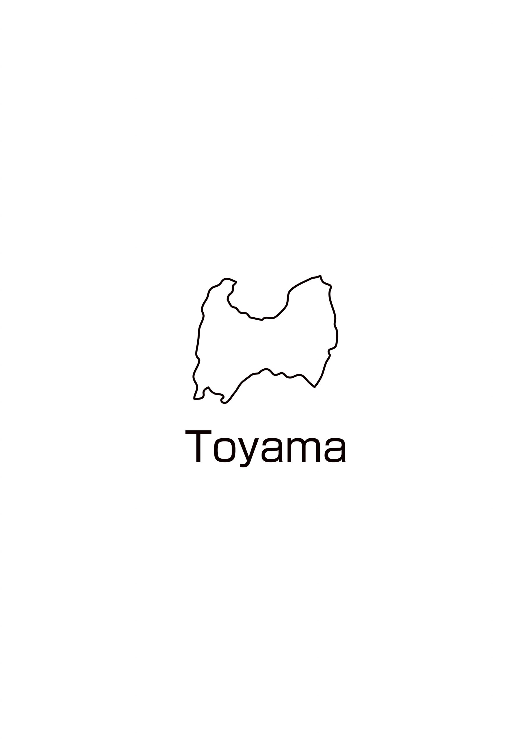 富山県の地図イラスト フリー素材 を無料ダウンロード