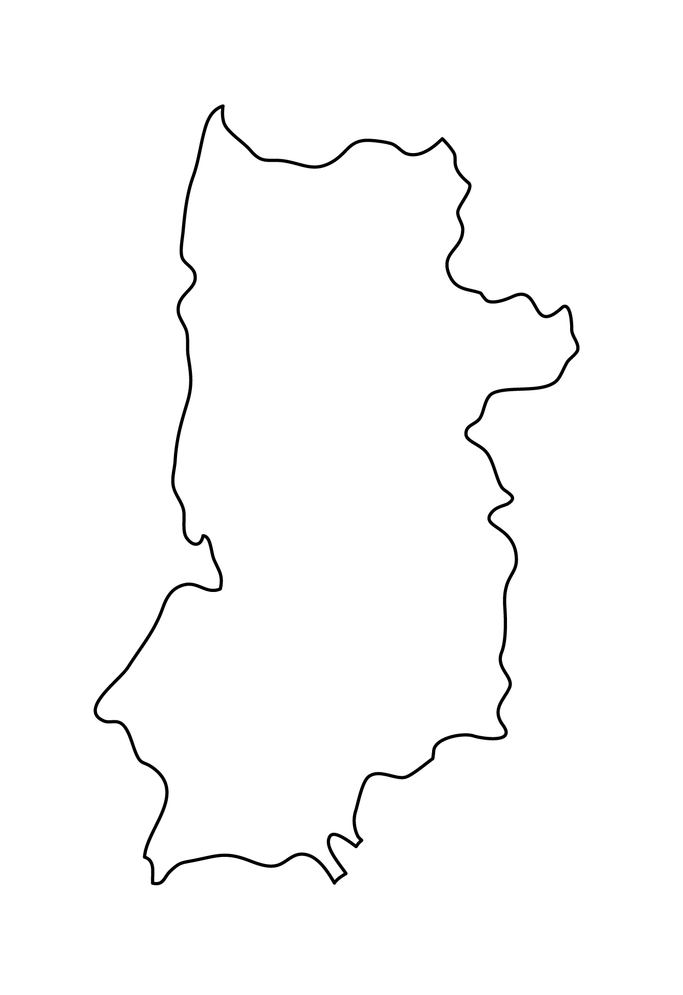 奈良県の白地図イラスト無料素材集 県庁所在地 市町村名あり