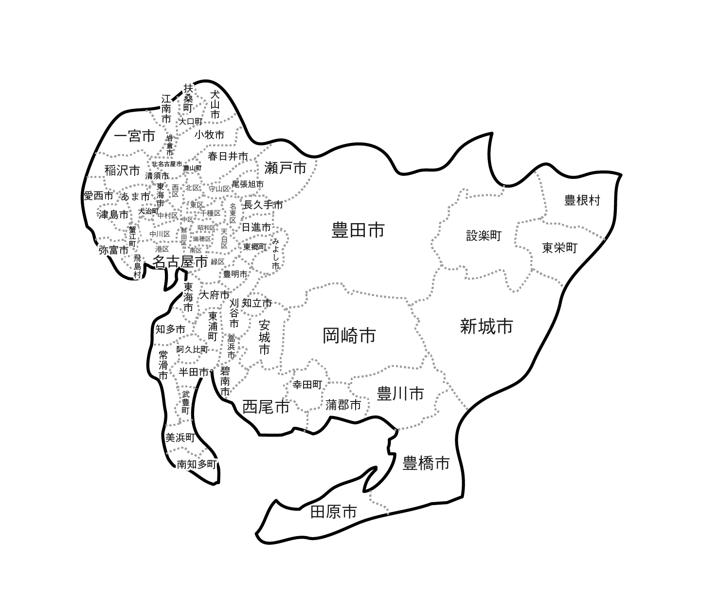 愛知県の市町村一覧をダウンロード 地方公共団体コード よみ