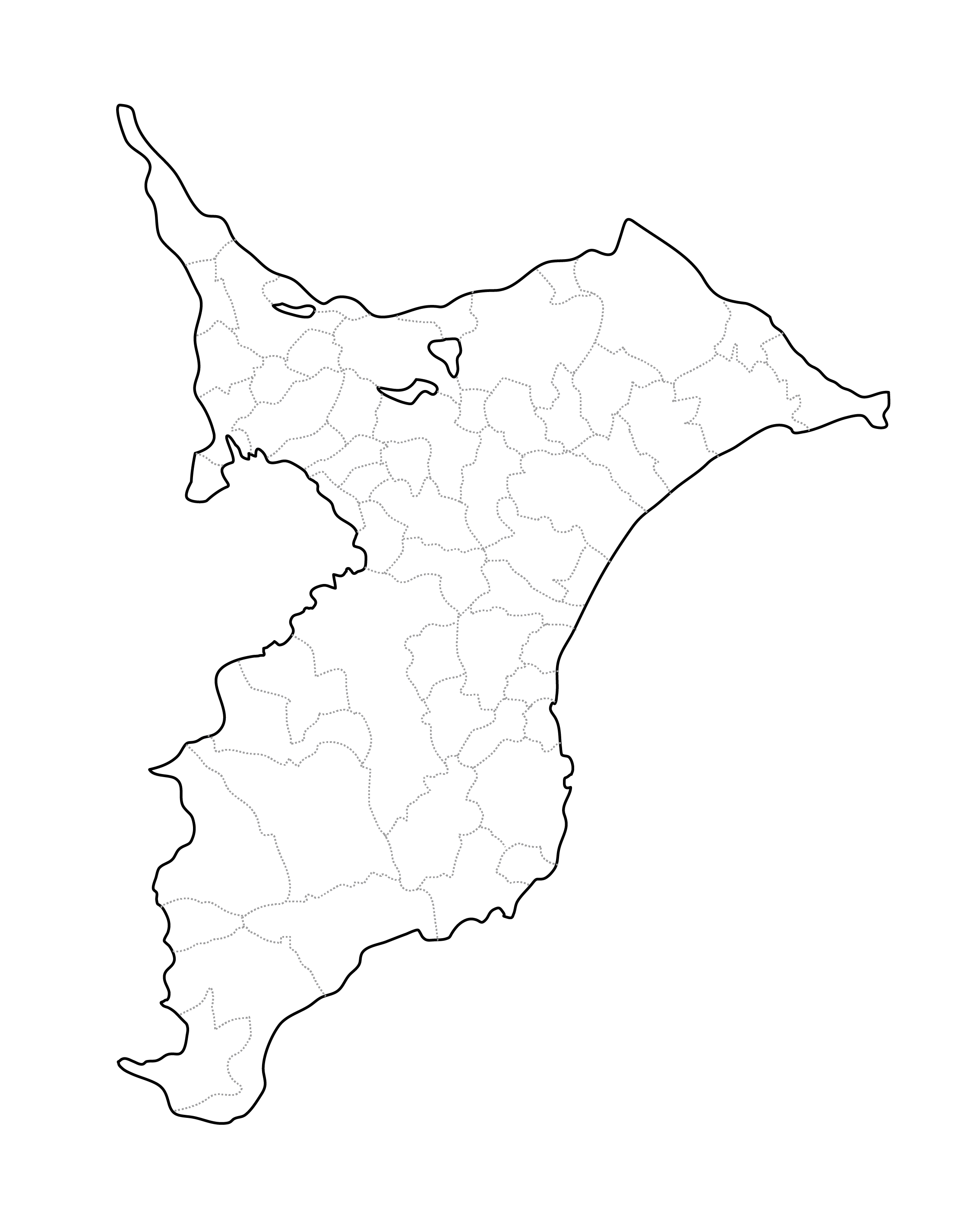千葉県の白地図イラスト無料素材集 県庁所在地 市区町村名あり