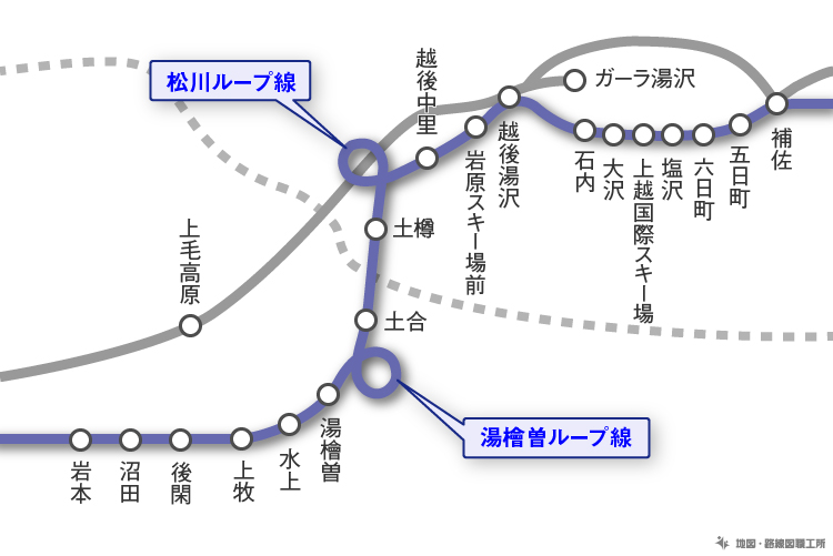 とある県境の路線図