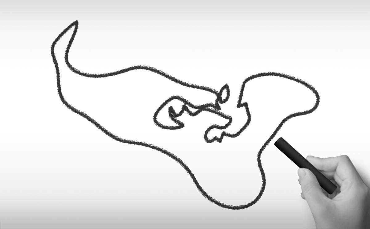 トンガ王国の白地図イラスト