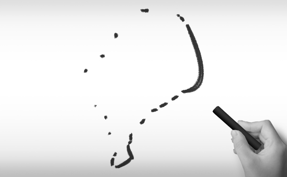 ツバルの白地図イラスト