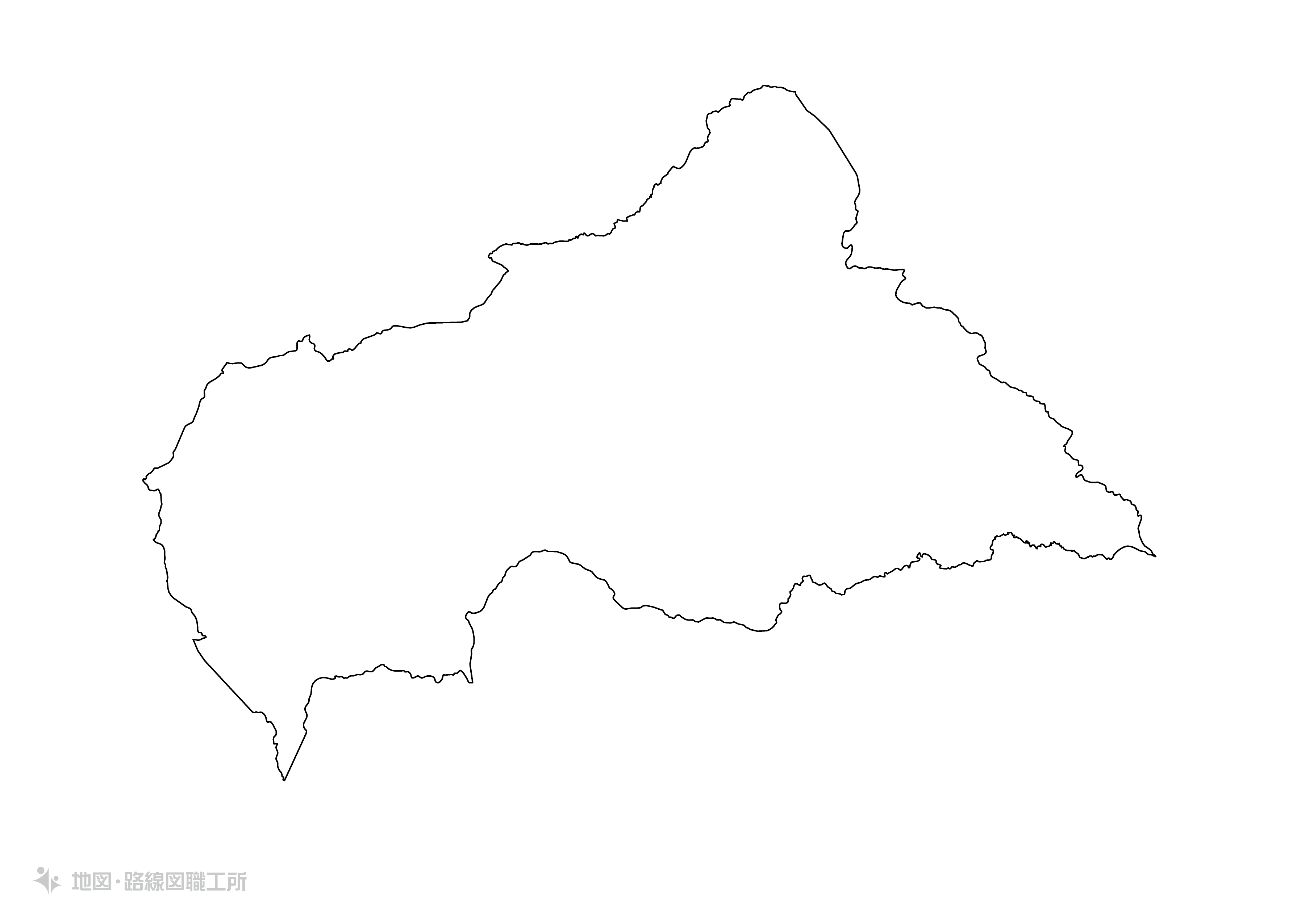 世界の白地図 中央アフリカ共和国 central-african-republic map