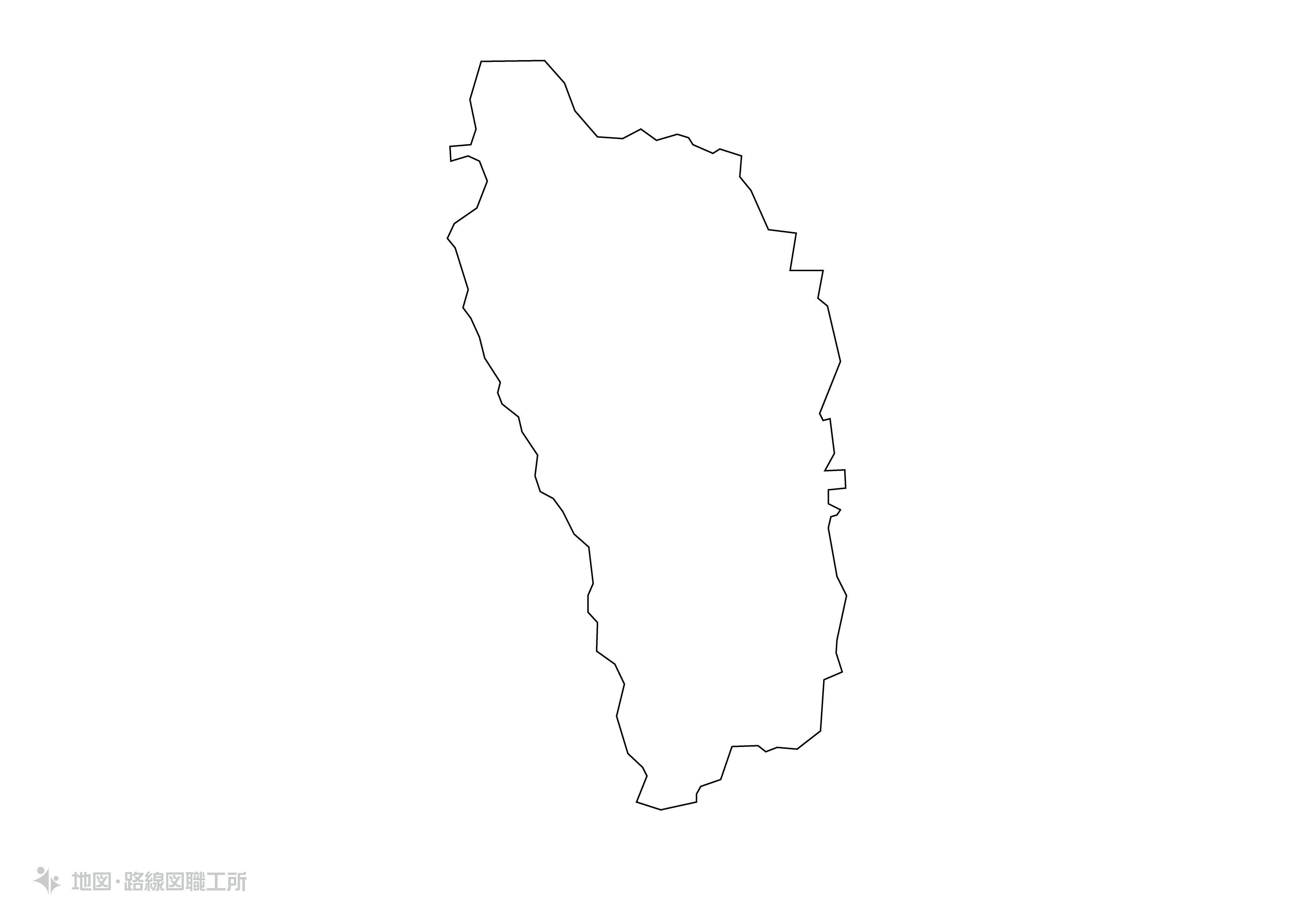 世界の白地図 ドミニカ国 commonwealth-of-dominica map