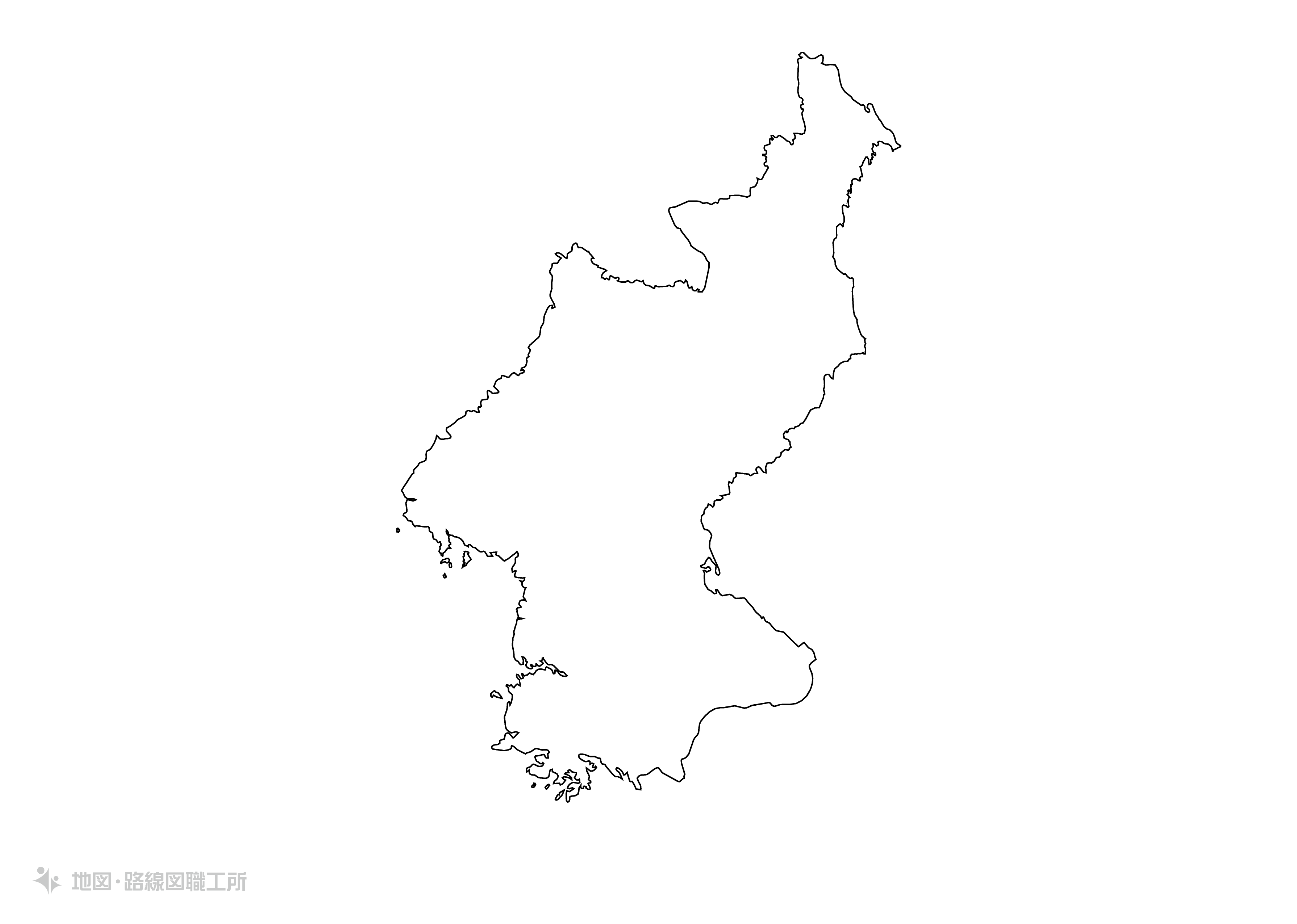 世界の白地図 朝鮮民主主義人民共和国 democratic-peoples-republic-of-korea map