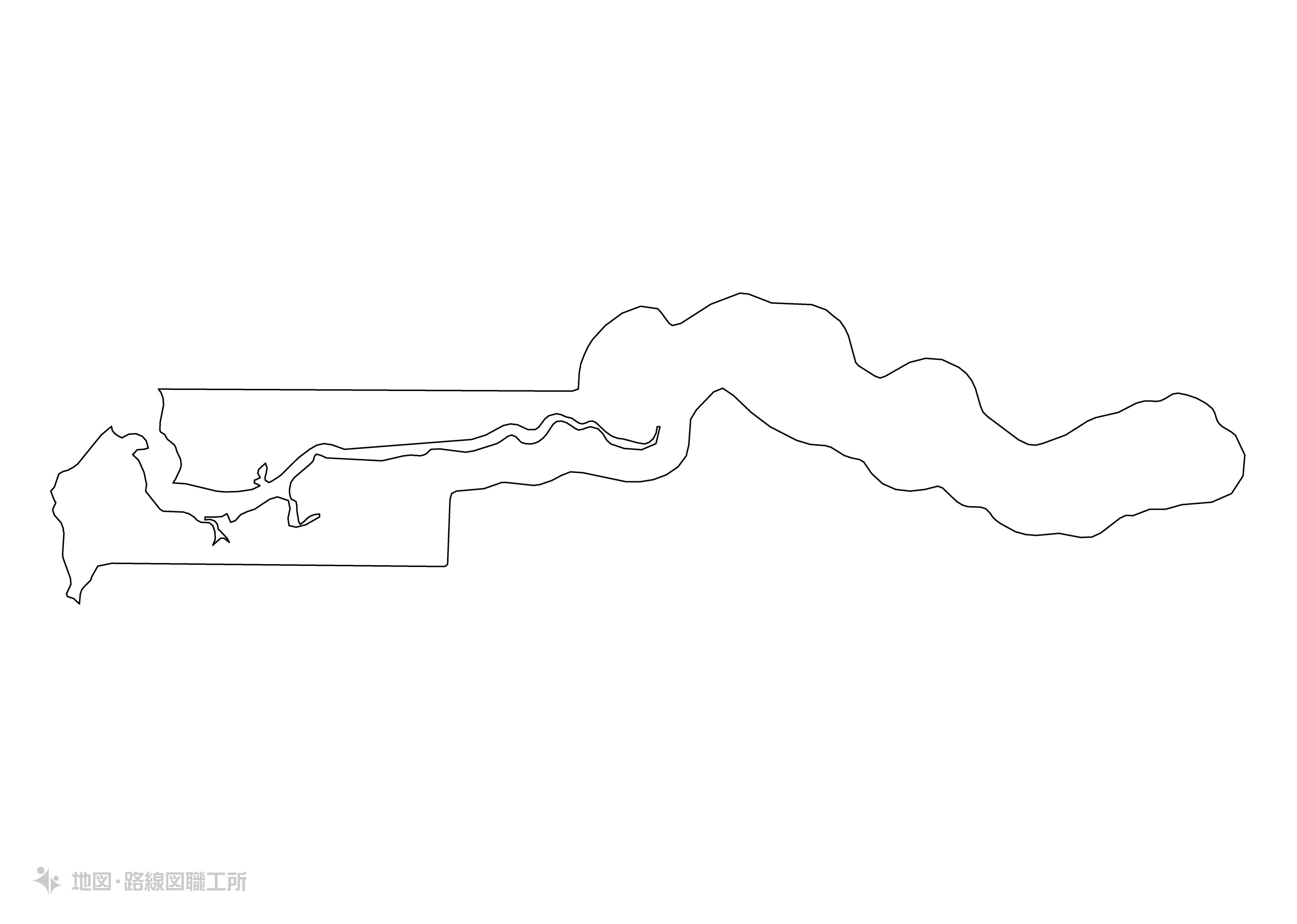 世界の白地図 ガンビア・イスラム共和国 islamic-republic-of-the-gambia map