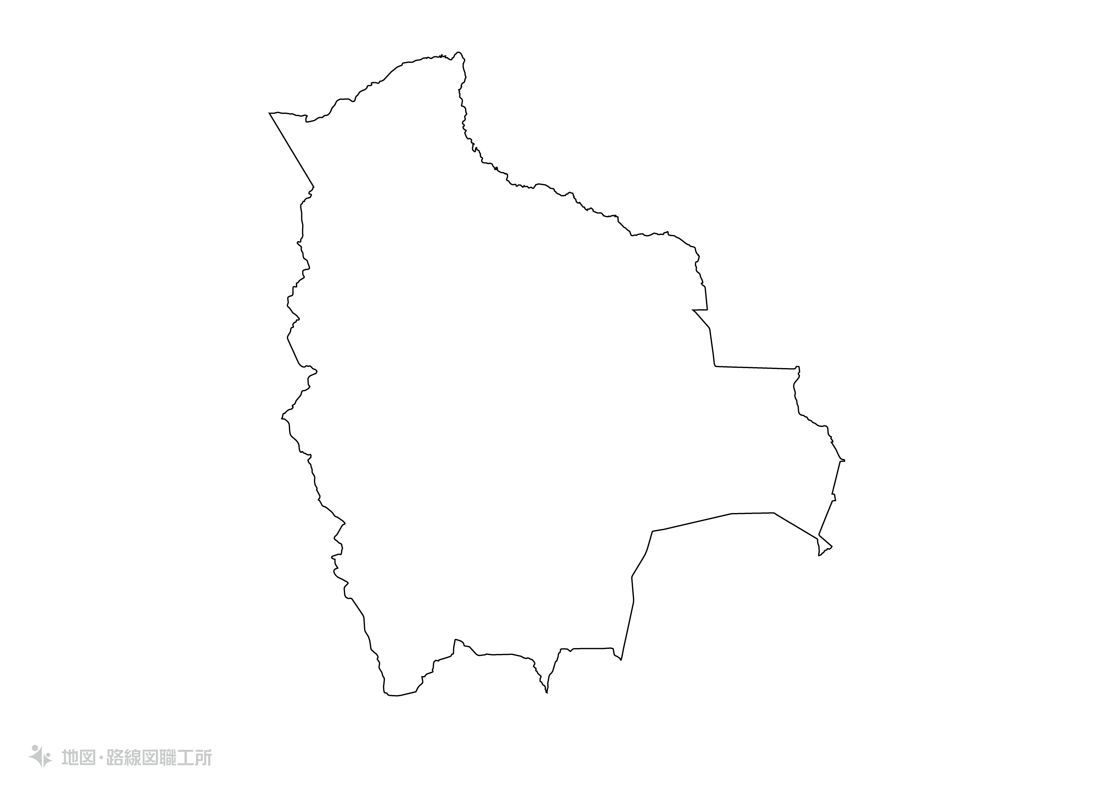 世界の白地図 ボリビア多民族国 plurinational-state-of-bolivia map