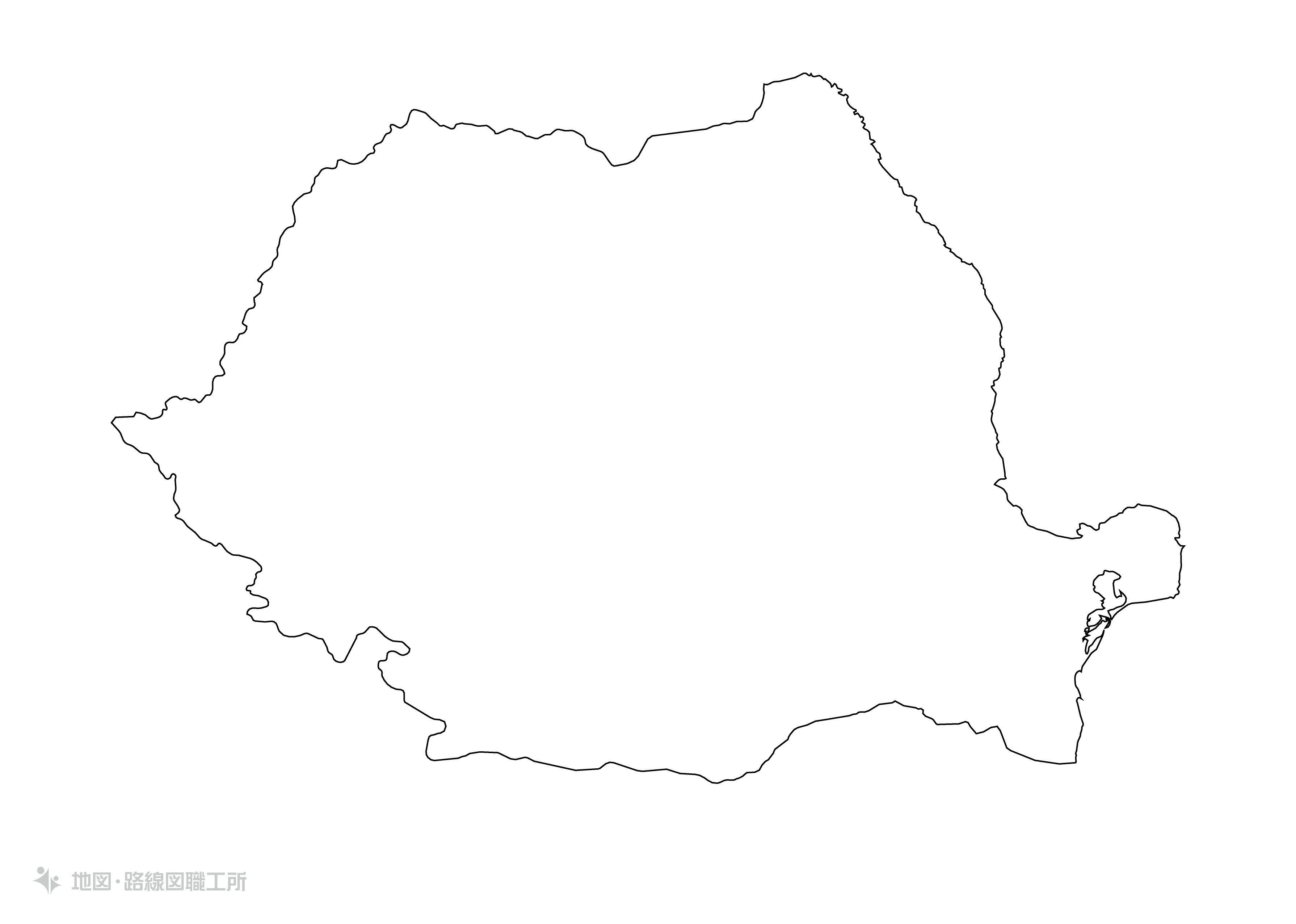 世界の白地図 ルーマニア romania map