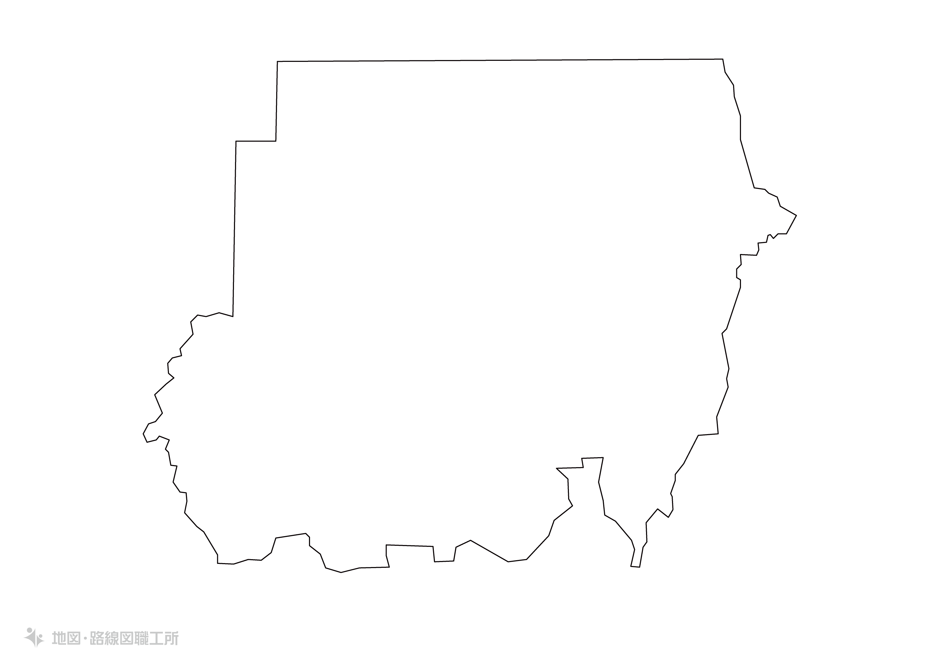 世界の白地図 スーダン共和国 the-republic-of-the-sudan map