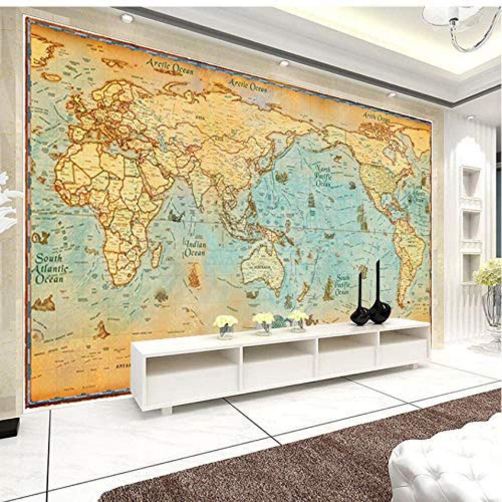 ヴィンテージな世界地図 壁画 イメージ
