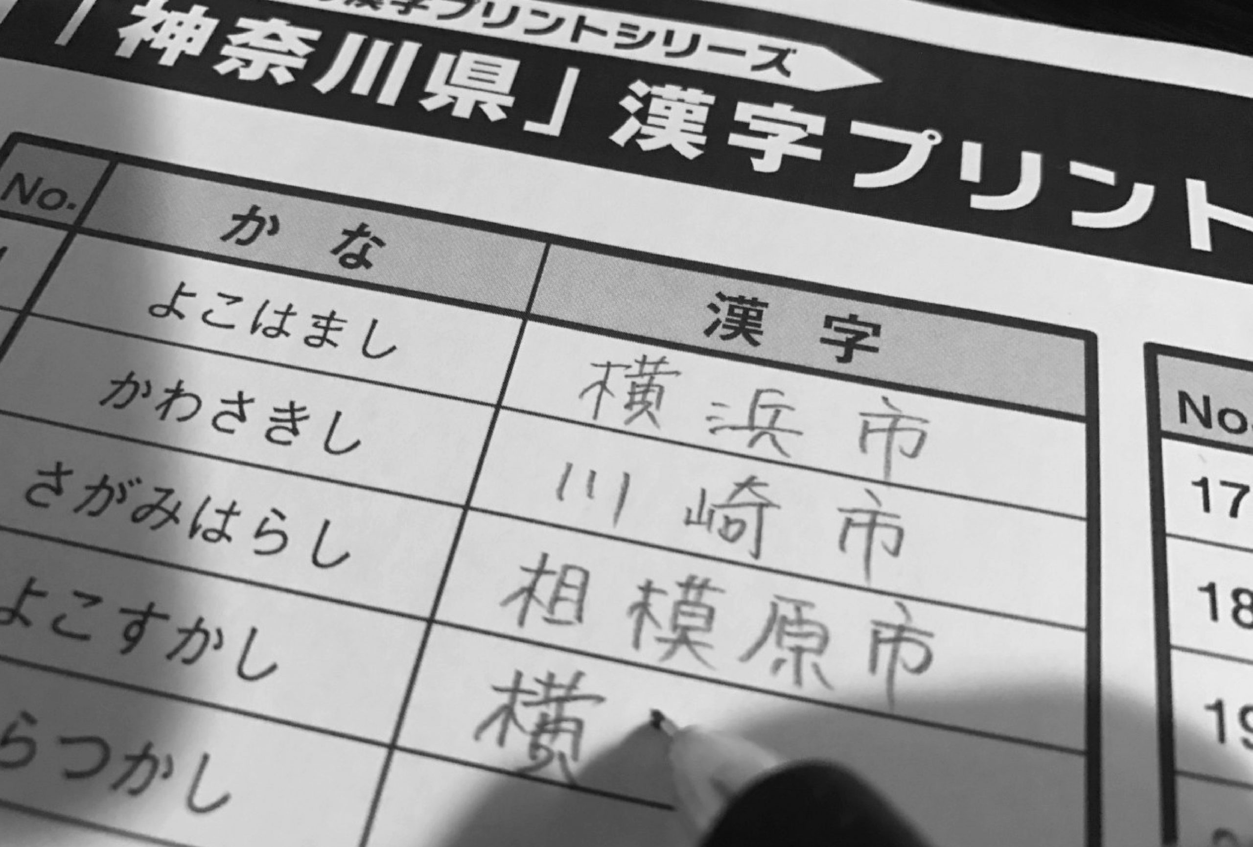 中学受験 地理 47都道府県 市区町村名の漢字学習プリント