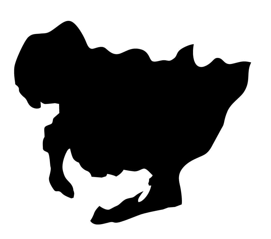愛知県無料フリーイラスト｜文字なし(黒)
