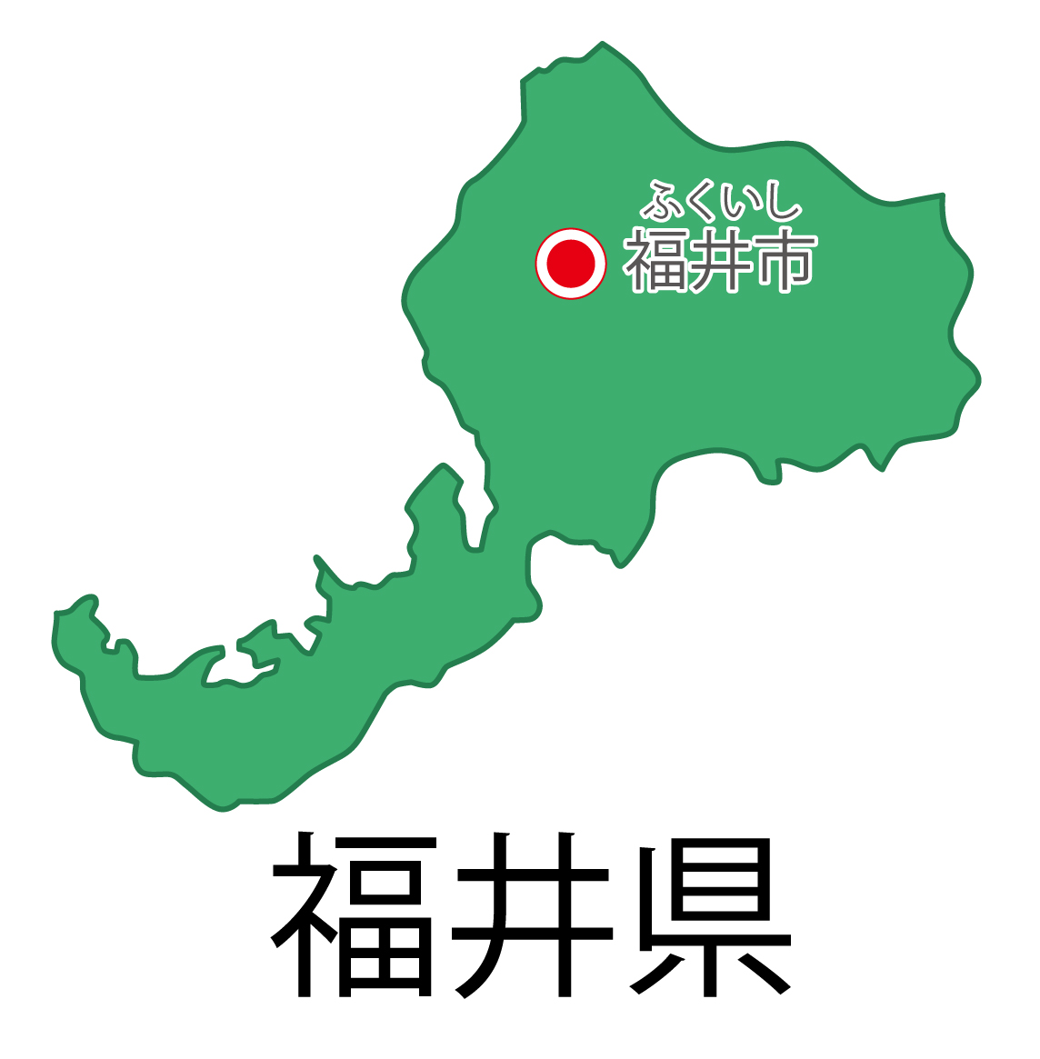 福井県の地図イラスト フリー素材 を無料ダウンロード