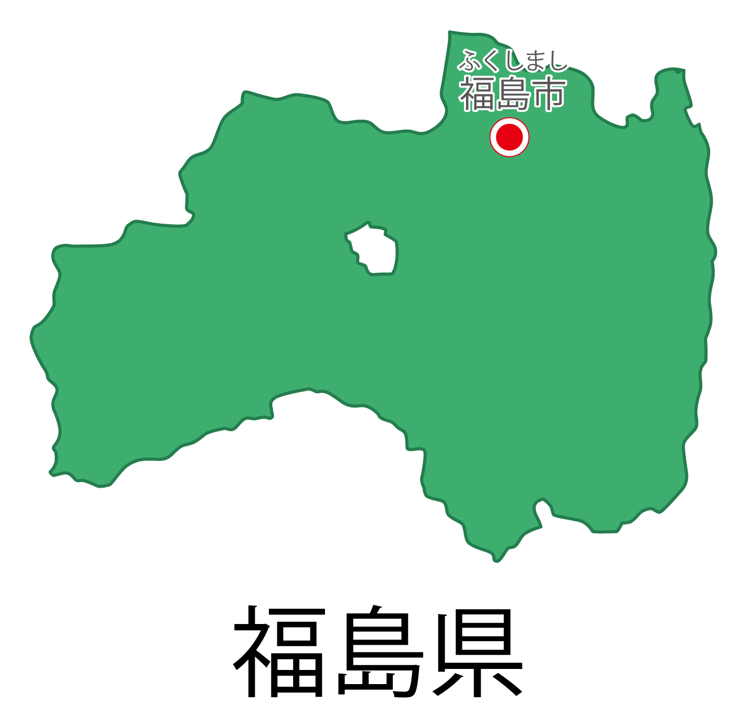 福島県の地図イラスト フリー素材 を無料ダウンロード