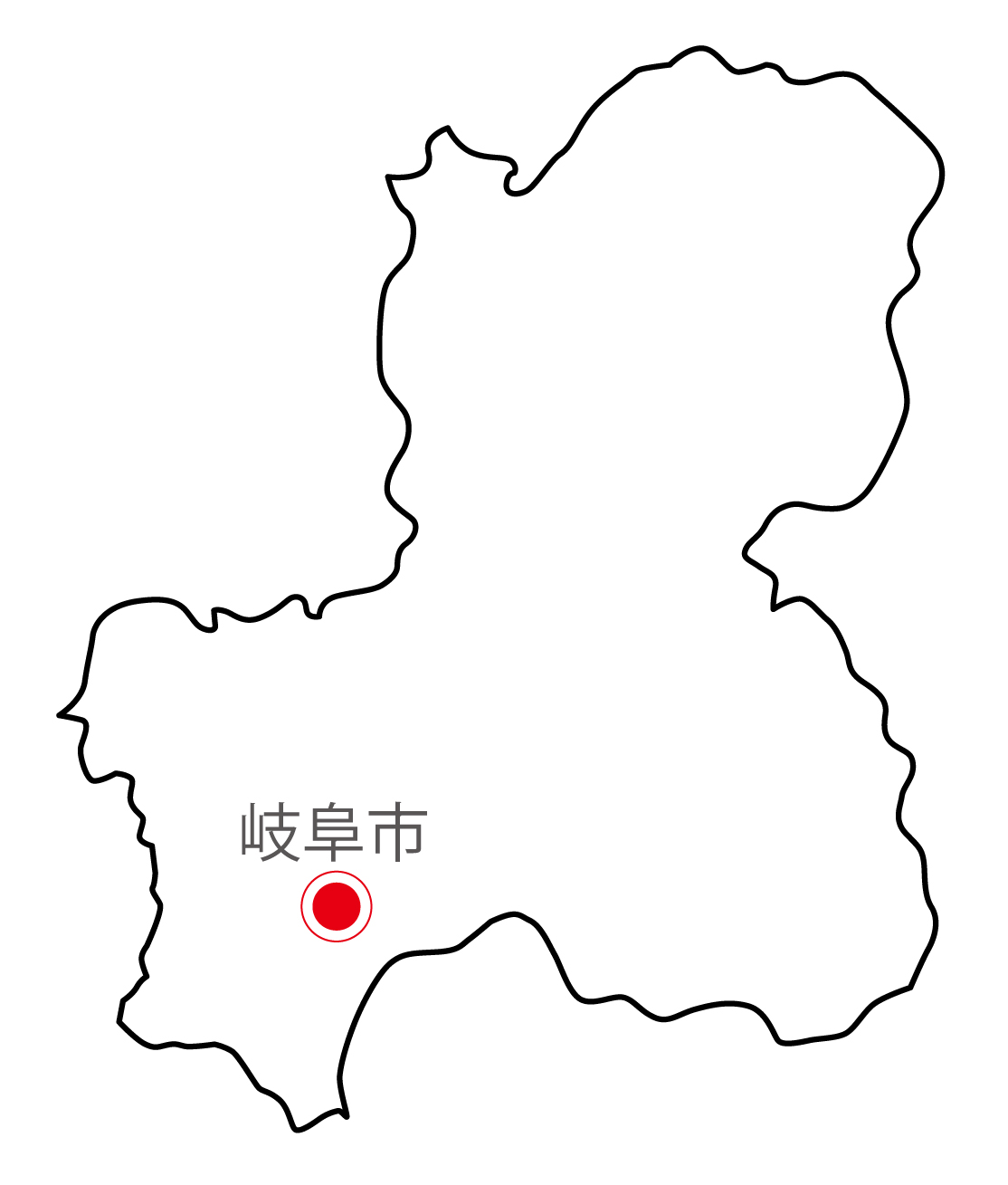 岐阜県の地図イラスト フリー素材 を無料ダウンロード