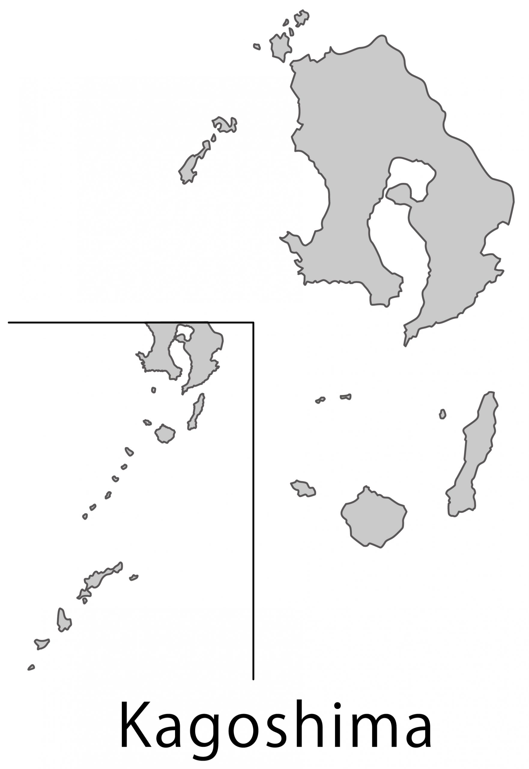 鹿児島県の地図イラスト フリー素材 を無料ダウンロード