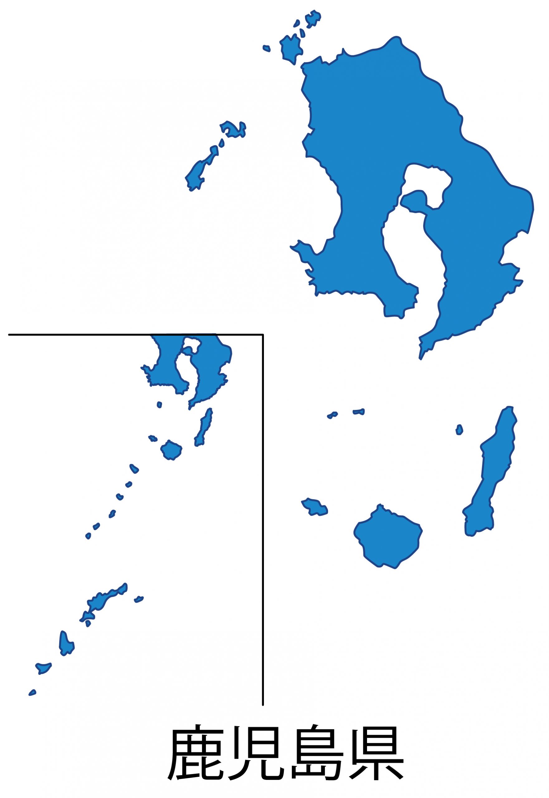 鹿児島県の地図イラスト フリー素材 を無料ダウンロード