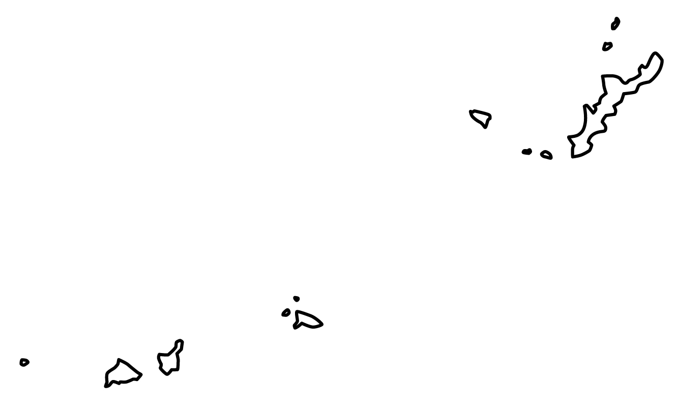 沖縄県無料フリーイラスト｜文字なし(白)
