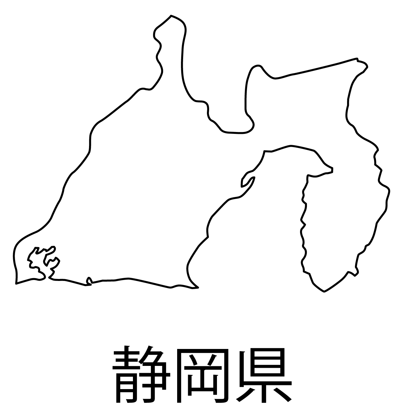 静岡県の地図イラスト フリー素材 を無料ダウンロード