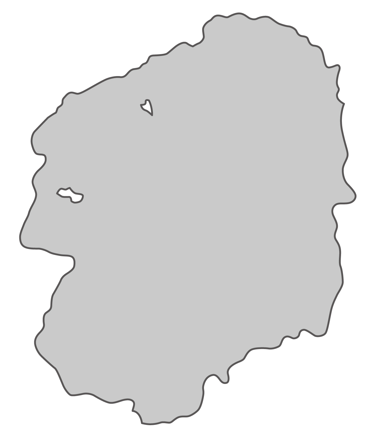 栃木県無料フリーイラスト｜文字なし(グレー)