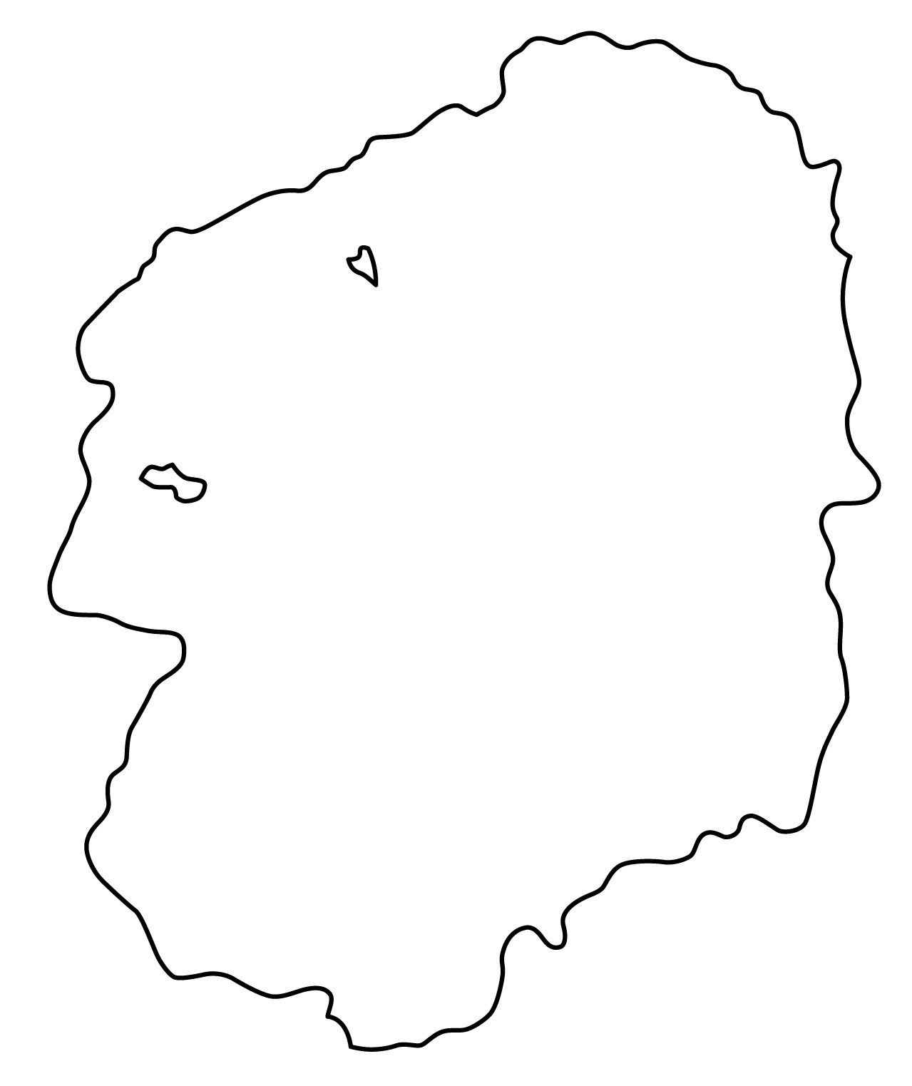 栃木県無料フリーイラスト｜文字なし(白)