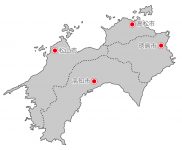 四国地方4県の地図イラストを無料ダウンロード 四国地方4県の地図イラストを無料ダウンロード