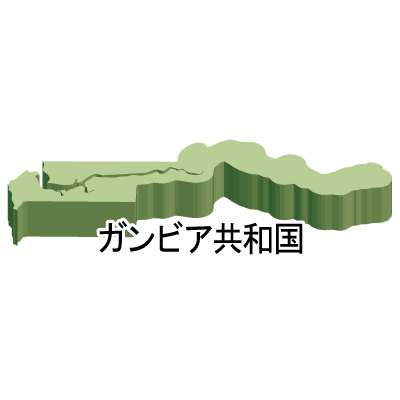漢字・立体(緑)