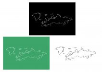 世界地域イラスト・ヨーロッパ・線画・3色
