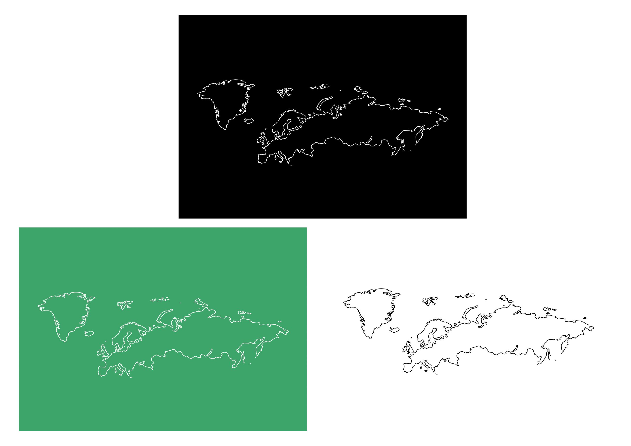 線画(3色)
