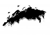 世界地域イラスト・ヨーロッパ・シャドウ・黒