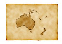 世界地域イラスト・オセアニア・旧マップ