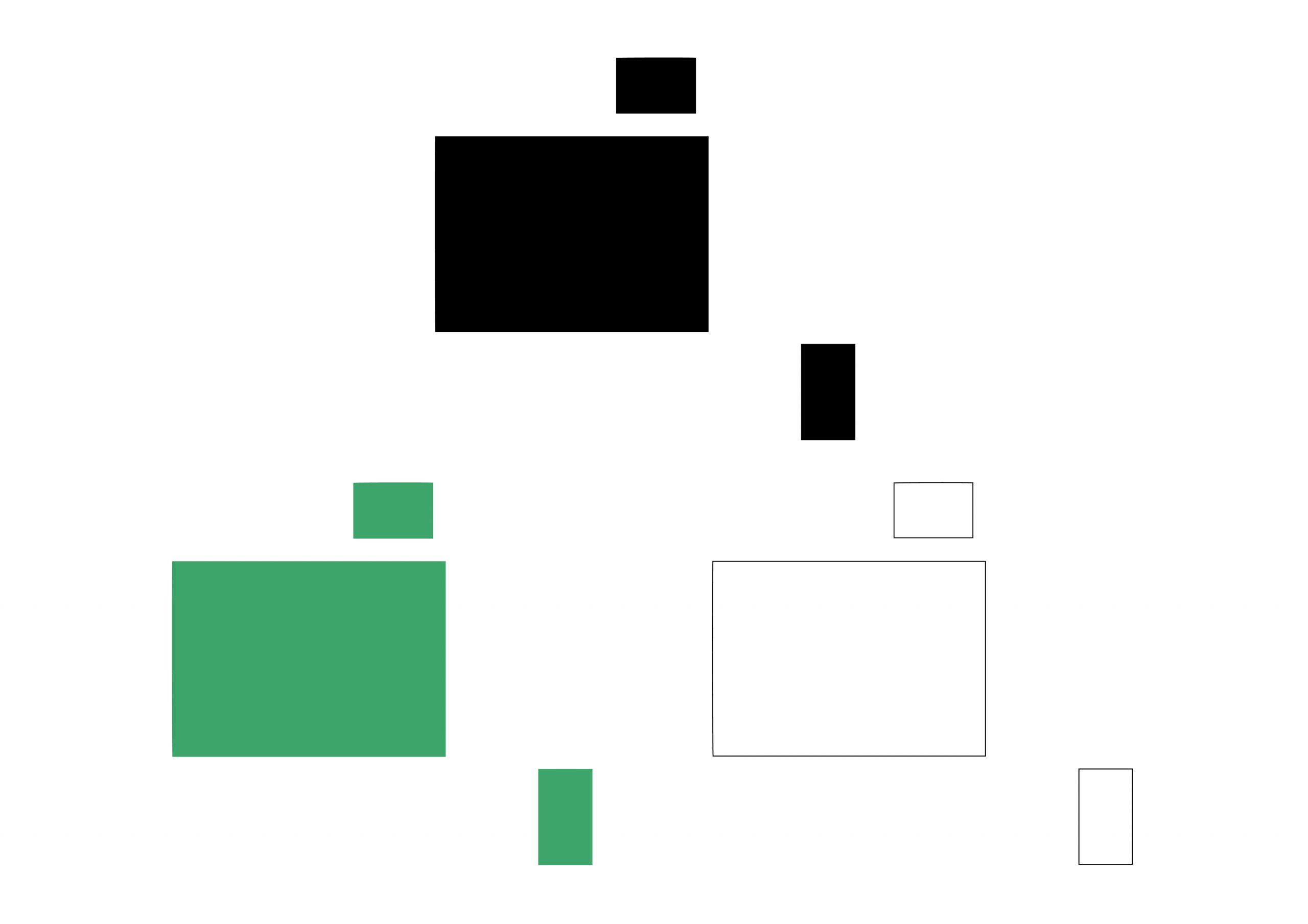 世界地図(オセアニア)無料フリーイラスト｜簡易四角(3色)