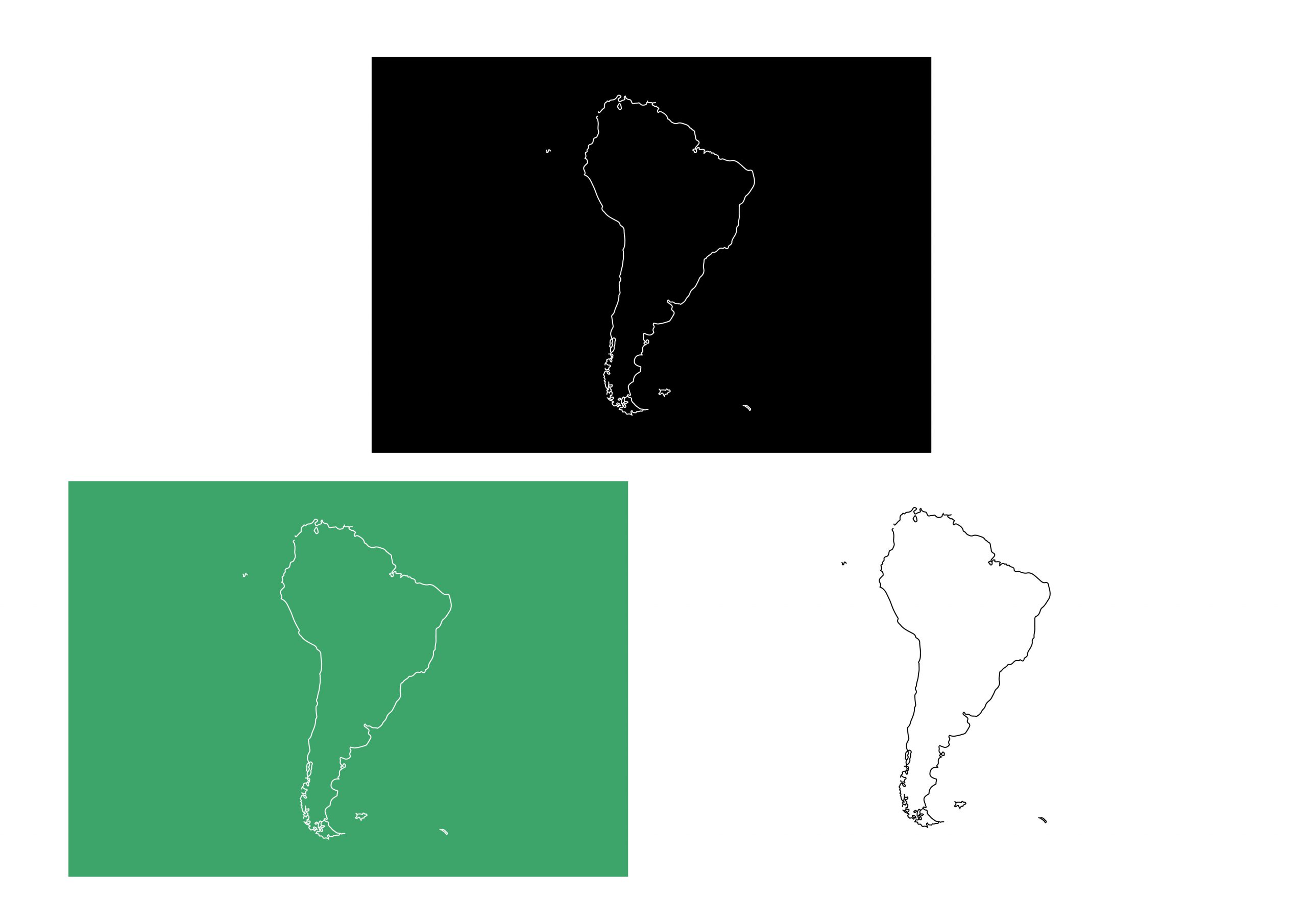 線画(3色)