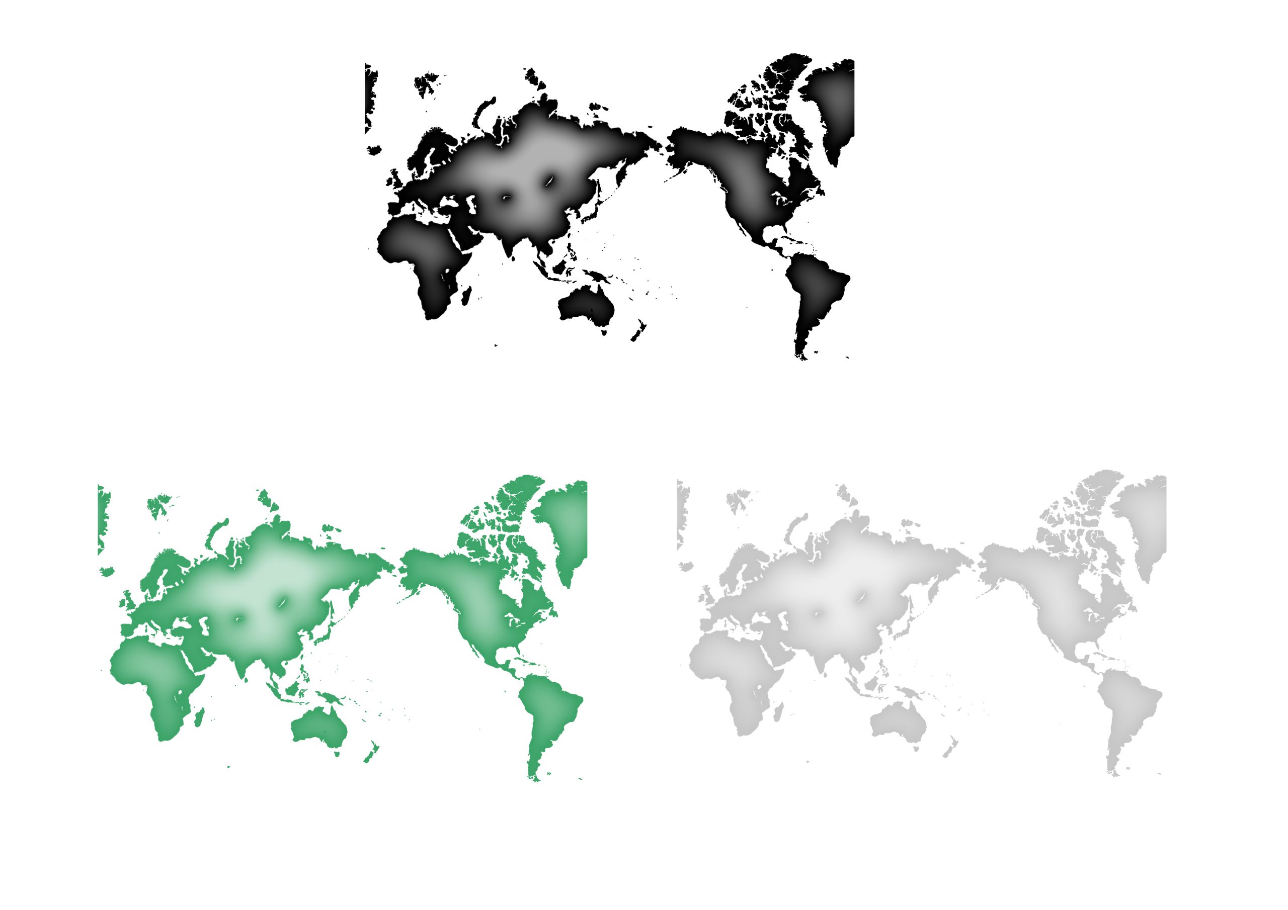 世界地図 全域 イラストを無料ダウンロード