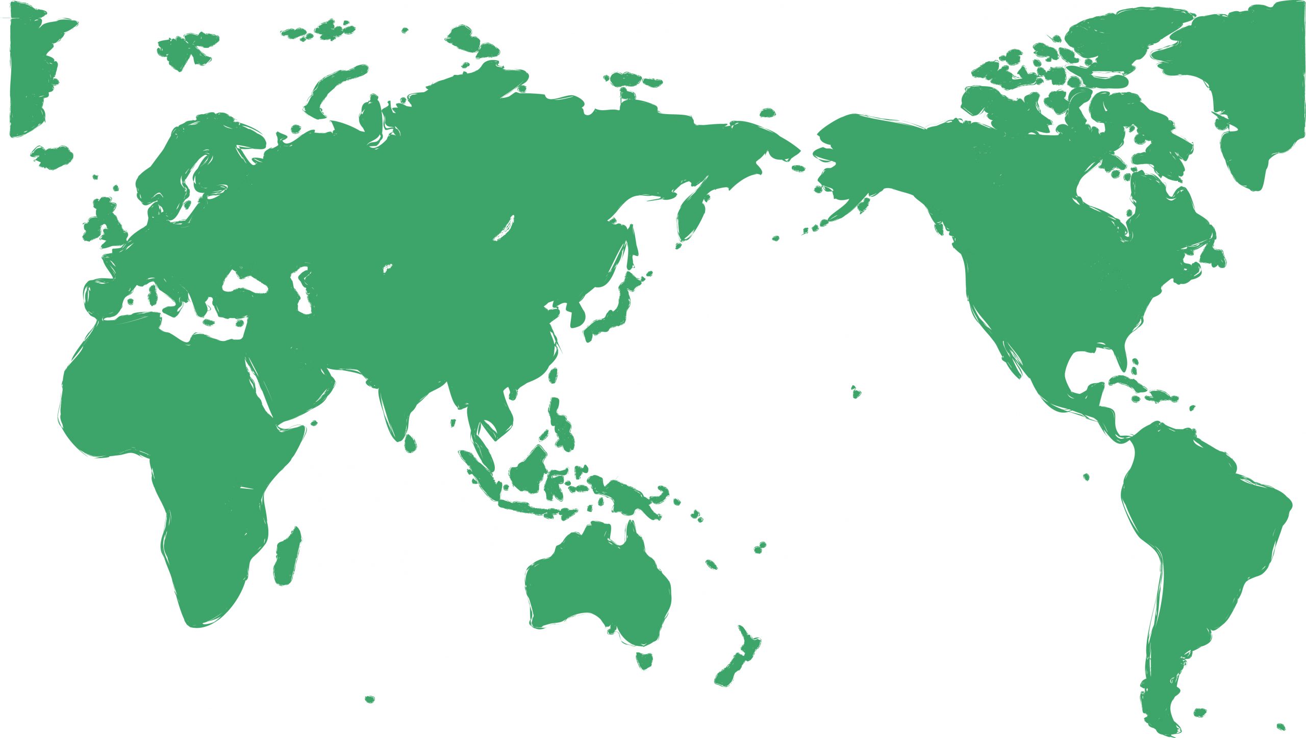 世界地図 全域 イラストを無料ダウンロード