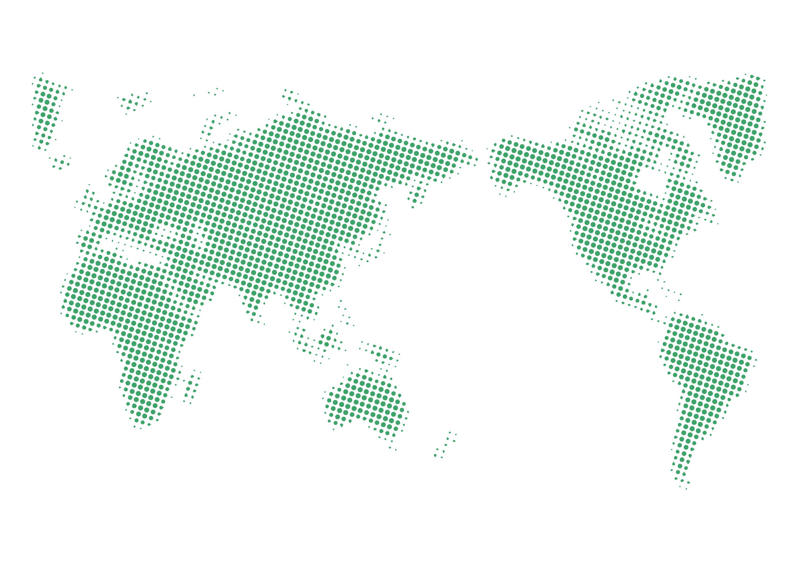 世界地図 全域 イラストを無料ダウンロード