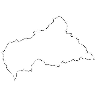 中央アフリカ共和国無料フリーイラスト｜無地(白)