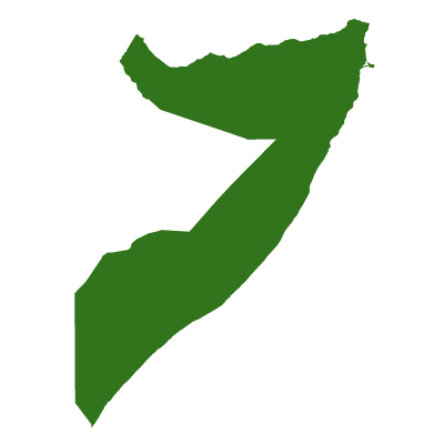 ソマリア連邦共和国無料フリーイラスト｜無地(緑)