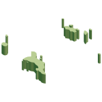 無地・立体(緑)